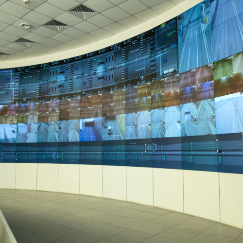 PDLC film rear projector screen
